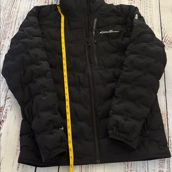 Eddie Bauer Men’s Black EB800 Down Jacket Like New Medium Ascent - Picture 4 of 12